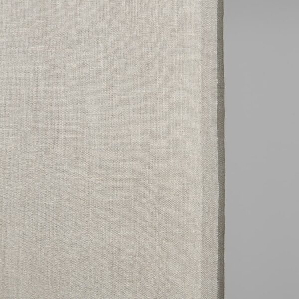 Tissu de lin étroit couleur beige naturel – Image 2