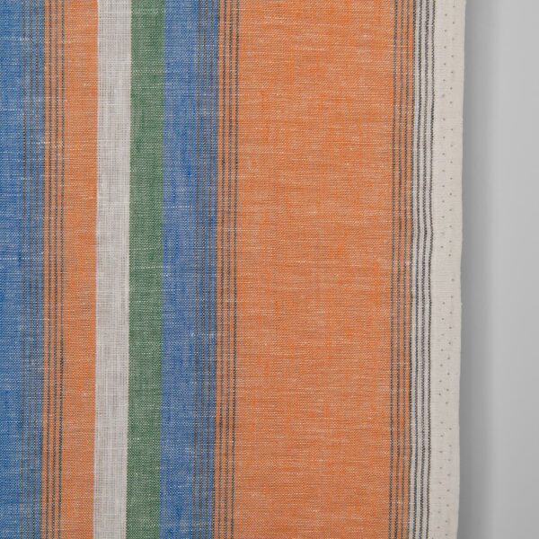 Tissu de lin étroit à rayures multicolores – Image 3