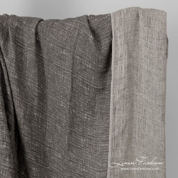 linen grey jacquard, washed.