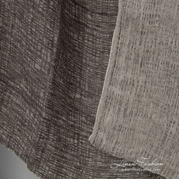 linen grey jacquard, doublesided.