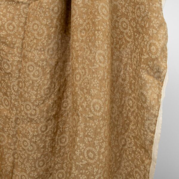 linen jacquard golden brown fabric, 145cm.