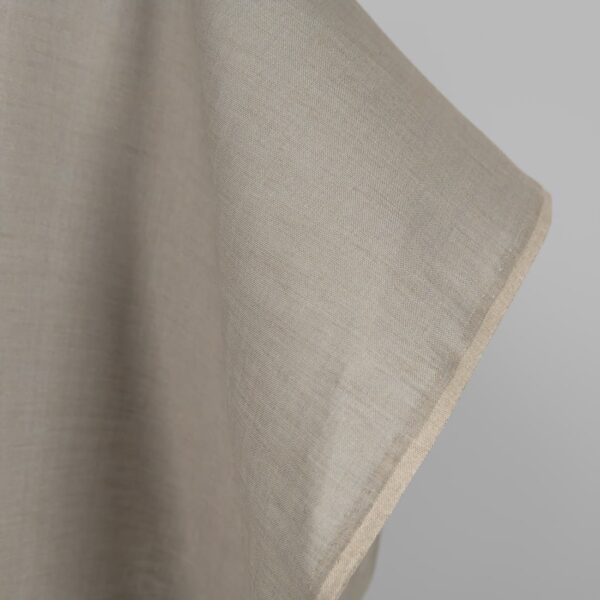 Tissu de lin mélangé gris clair et brun-gris – Image 3