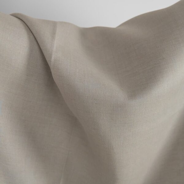 Tissu de lin mélangé gris clair et brun-gris – Image 4