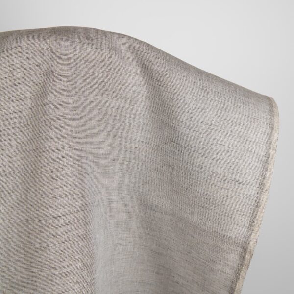 Tissu de lin gris-brun et anthracite – Image 2