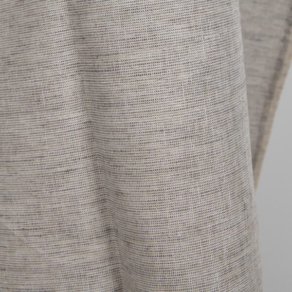 Tissu de lin gris-brun et anthracite – Image 4