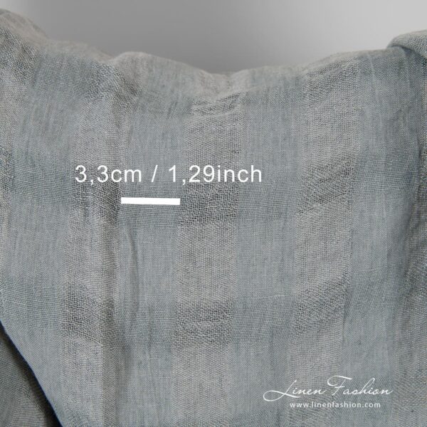 Grey linen fabric perfect for curtains, shawls, scarves