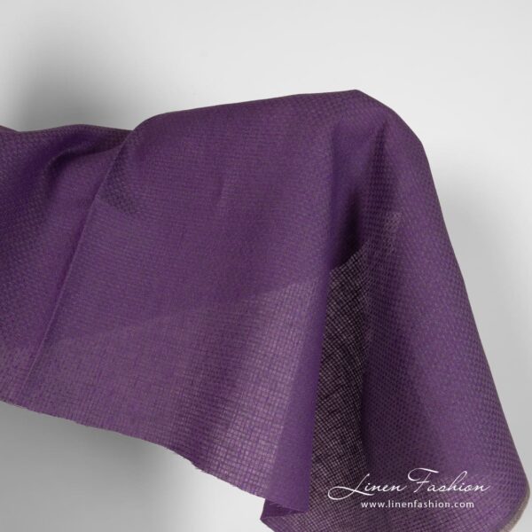 Violet linen fabric