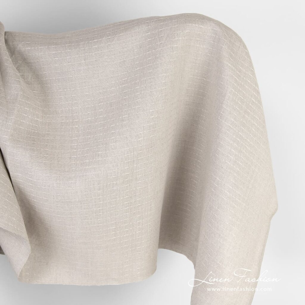 Tissu en lin de couleur naturelle 1 Natural linen fabric