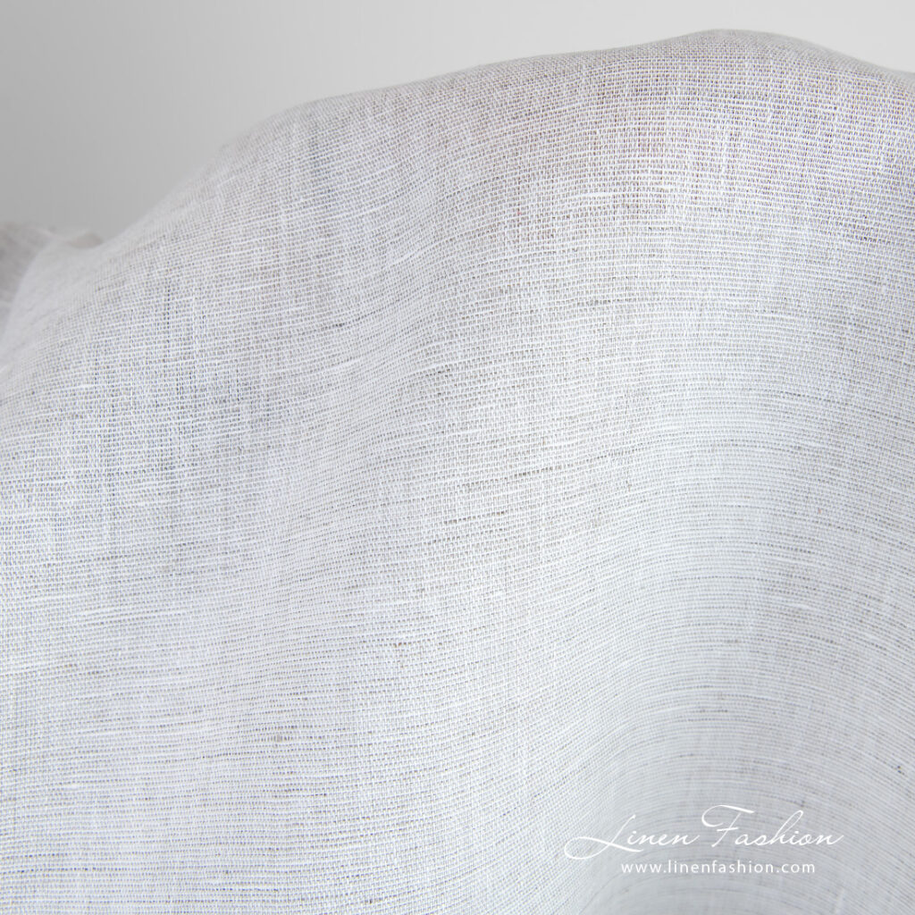 Tissu de lin mélangé blanc cassé 3 Off-white 100% linen fabric