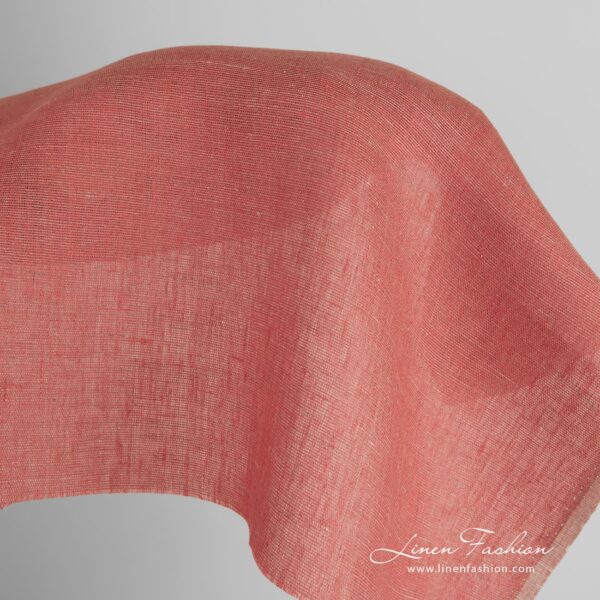 Greyish rosy linen fabric