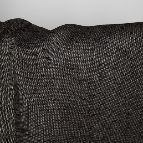 Tissu de lin à motifs naturels et noirs – Image 3