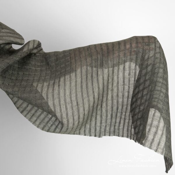 Grey linen fabric