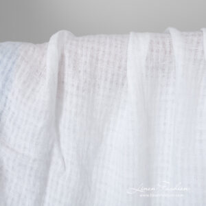 white linen transparent checks, open weave.