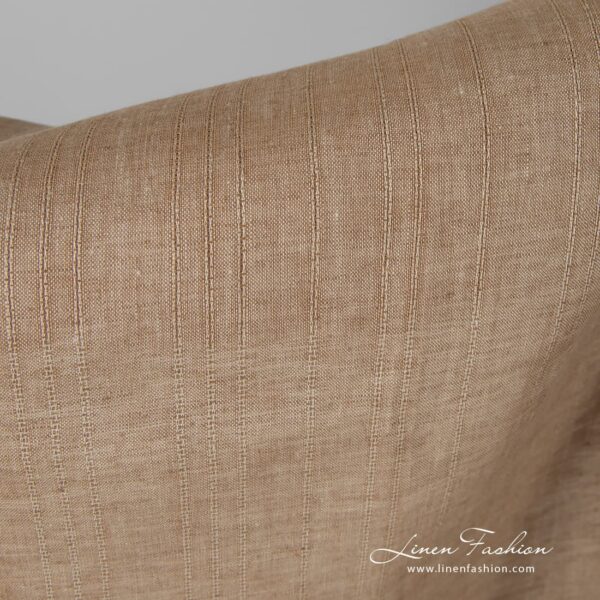 Light brown melange linen fabric.