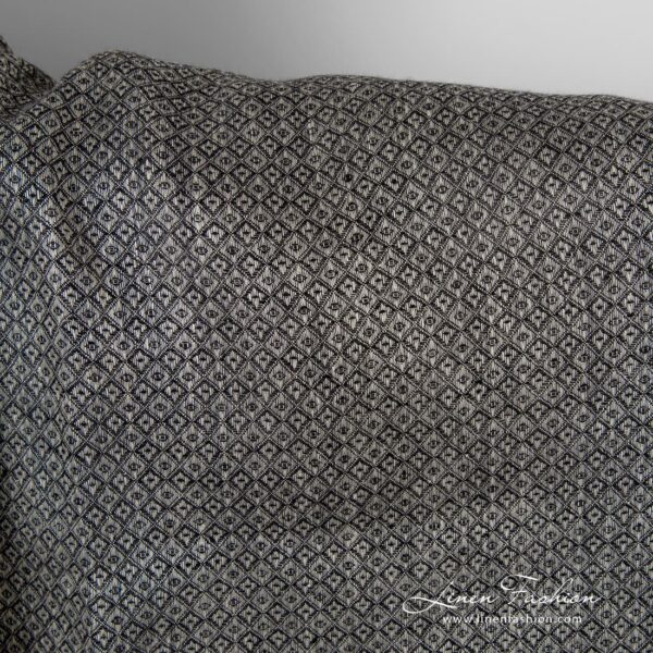 Grey linen fabric