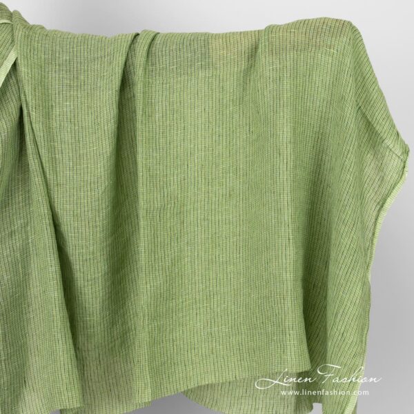 Lime green linen fabric