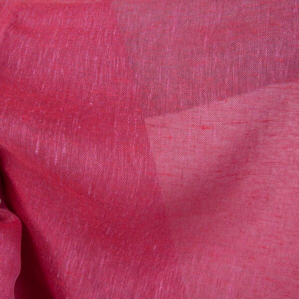 Tissu de lin léger fuchsia transparent – Image 4