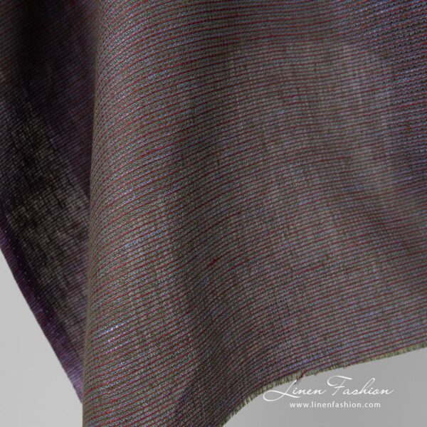 100% linen fabric in waffle pattern.