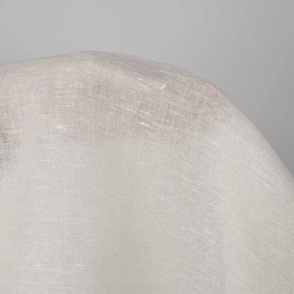 Linen cotton fabric in off-white, plain weave