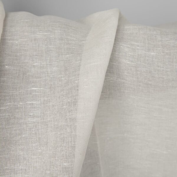 Linen cotton fabric in off-white, 150cm