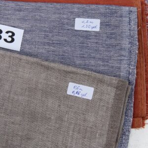 Lot de tissus n° 683 8 Linen Fabric Cuts, Set No.683