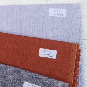 Lot de tissus n° 683 9 Linen Fabric Cuts, Set No.683
