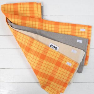 Lot de tissus n° 690 6 Linen Fabric Cuts, Set No.690