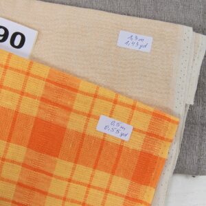 Lot de tissus n° 690 8 Linen Fabric Cuts, Set No.690