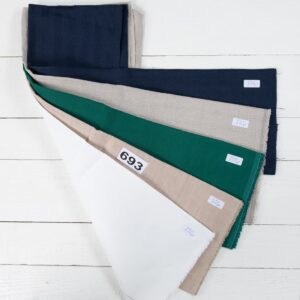 Lot de tissus n° 693 6 Linen Fabric Cuts, Set No. 693