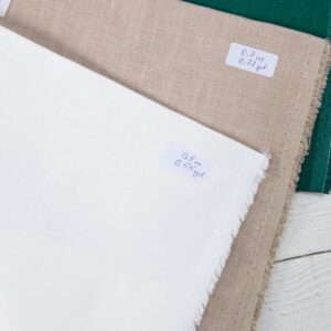Lot de tissus n° 693 8 Linen Fabric Cuts, Set No. 693