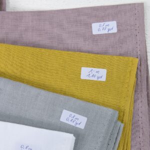 Lot de tissus n° 701 8 Linen Fabric Cuts, Set No.701