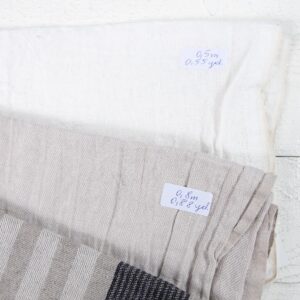Lot de tissus n° 727 9 Linen Fabric Cuts, Set No. 727