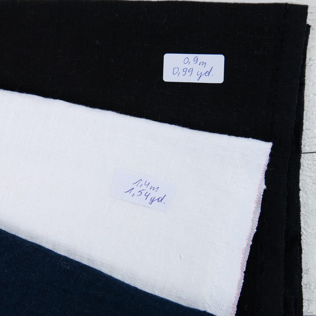 Lot de tissus n° 739 4 Linen Fabric Cuts, Set No. 739