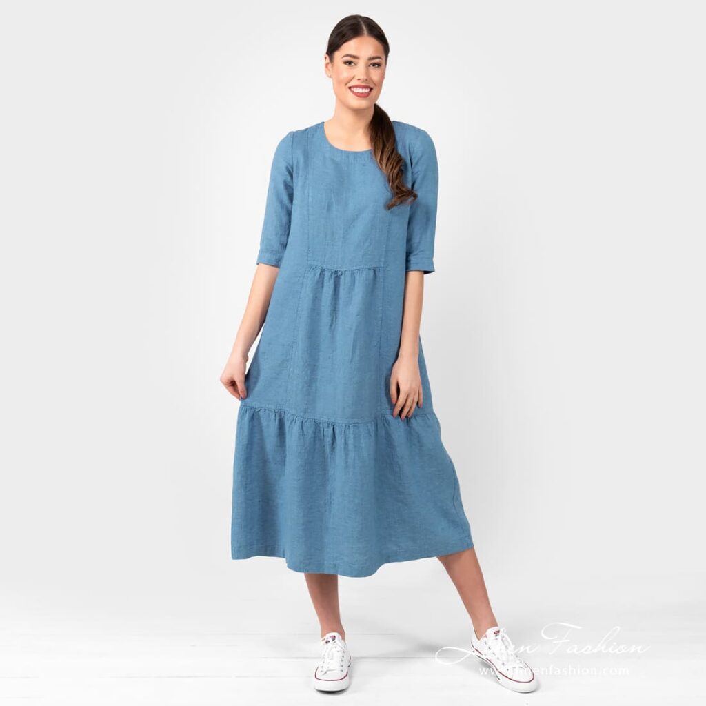 SERENA Robe sarcelle 1 SERENA Robe sarcelle