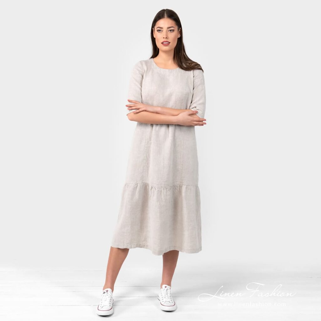 SERENA Robe beige 2 SERENA Robe beige – Image 2