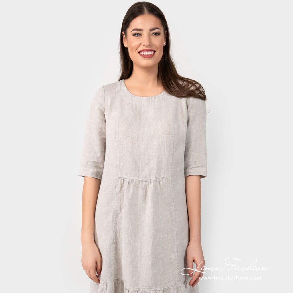 SERENA Robe beige 3 SERENA Robe beige – Image 3