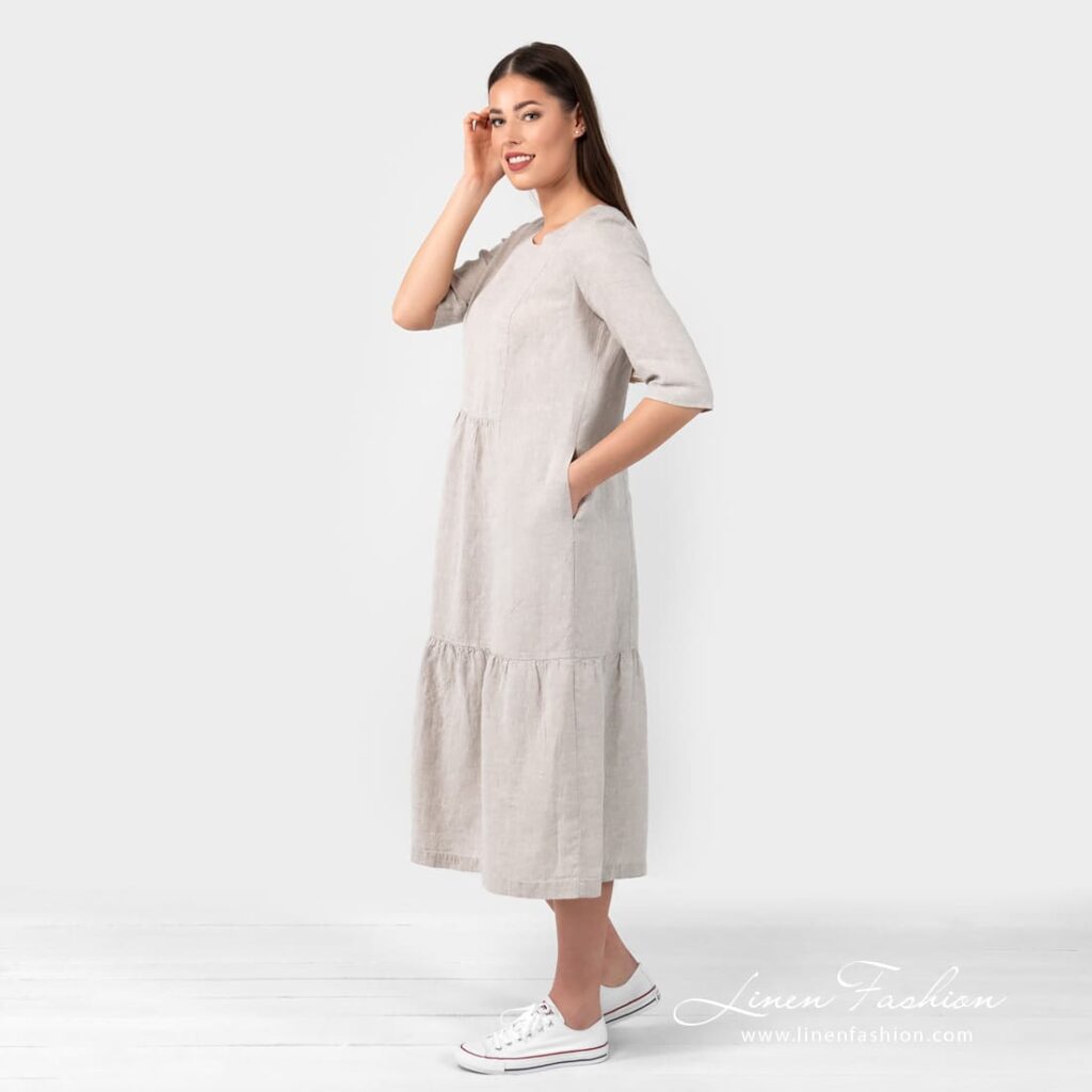 SERENA Robe beige 5 SERENA Robe beige – Image 5