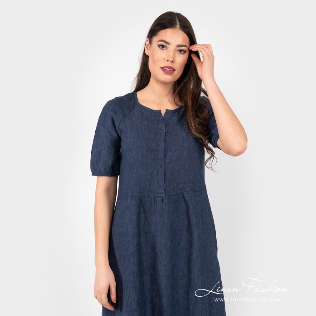 ZOE Robe bleu foncé 3 ZOE Robe bleu foncé – Image 3