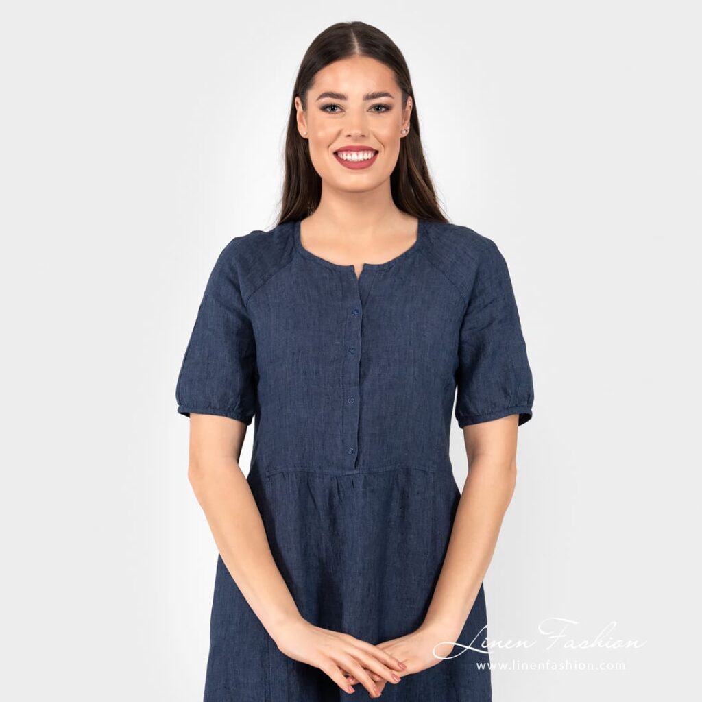 ZOE Robe bleu foncé 4 ZOE Robe bleu foncé – Image 4