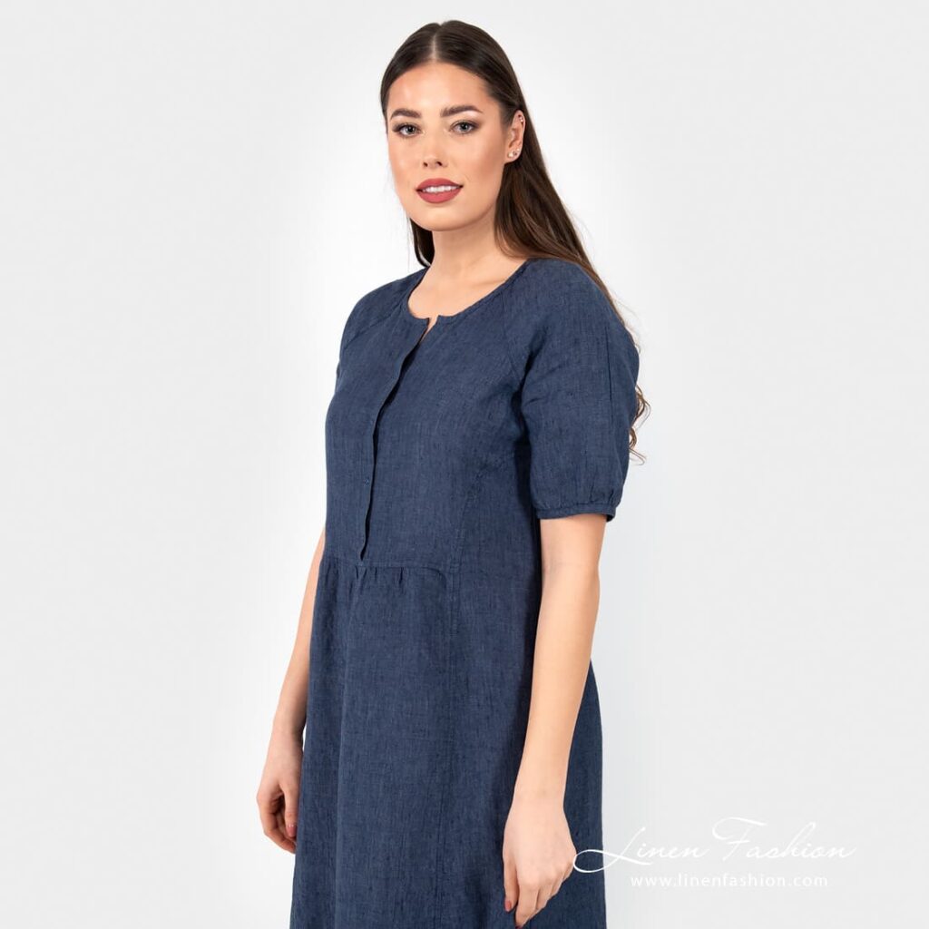 ZOE Robe bleu foncé 5 ZOE Robe bleu foncé – Image 5