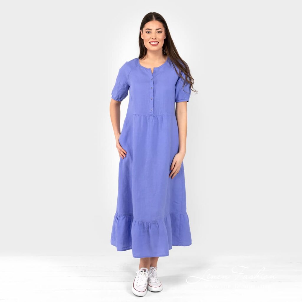 ZOE Robe bleu violet 3 ZOE Robe bleu violet – Image 3