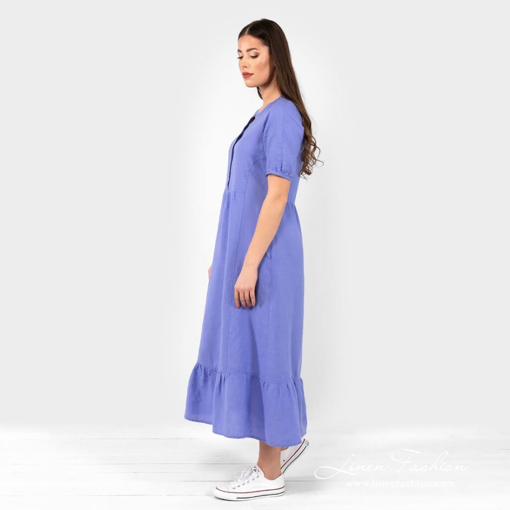 ZOE Robe bleu violet 5 ZOE Robe bleu violet – Image 5