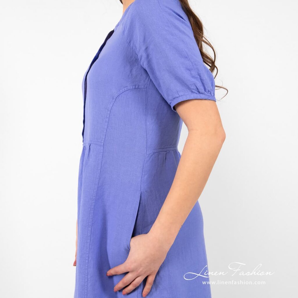 ZOE Robe bleu violet 6 ZOE Robe bleu violet – Image 6