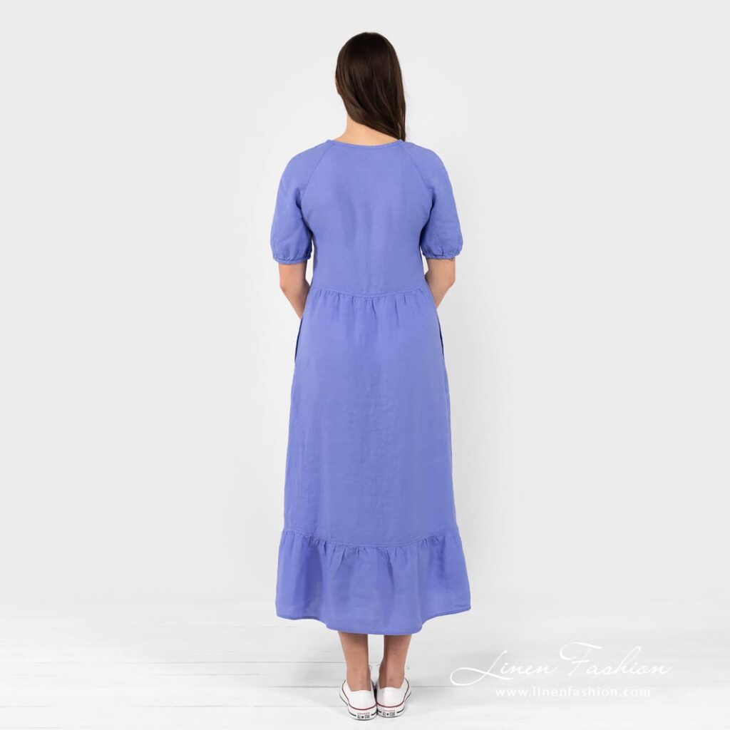 ZOE Robe bleu violet 7 ZOE Robe bleu violet – Image 7