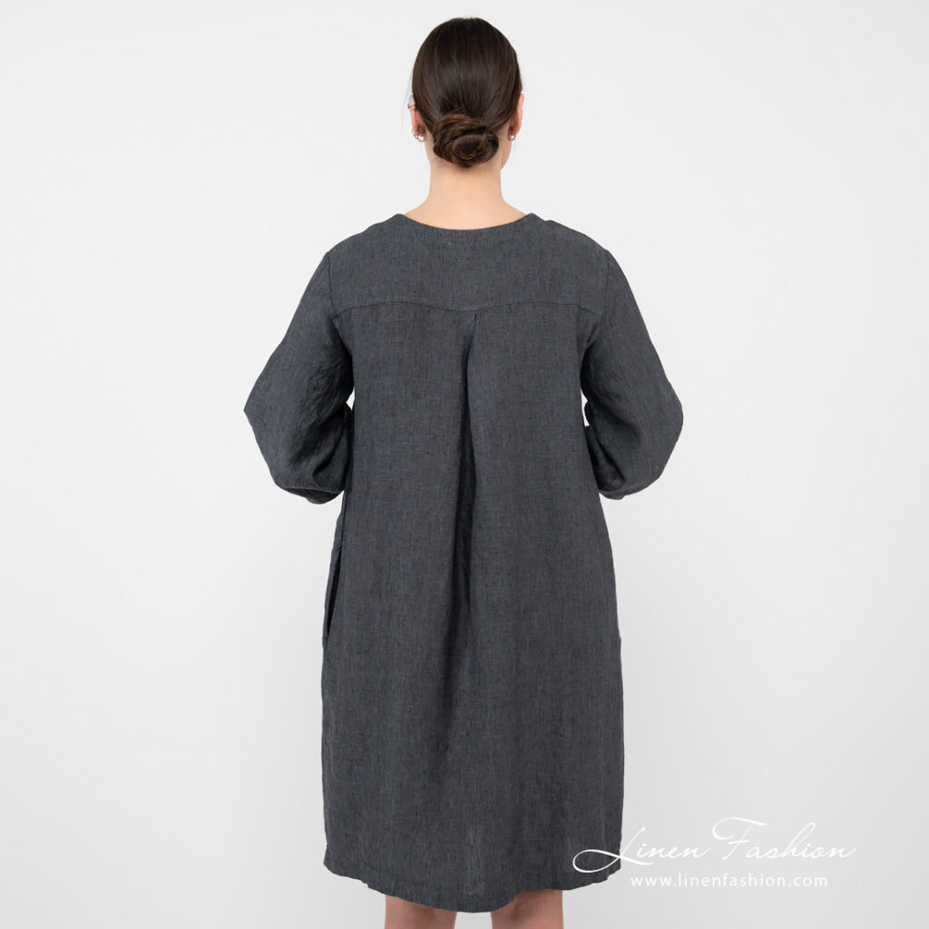 ADELAIDE Robe gris foncé 6 ADELAIDE Robe gris foncé – Image 6