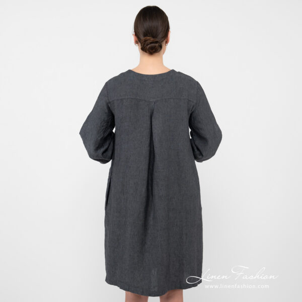 ADELAIDE Robe gris foncé – Image 6