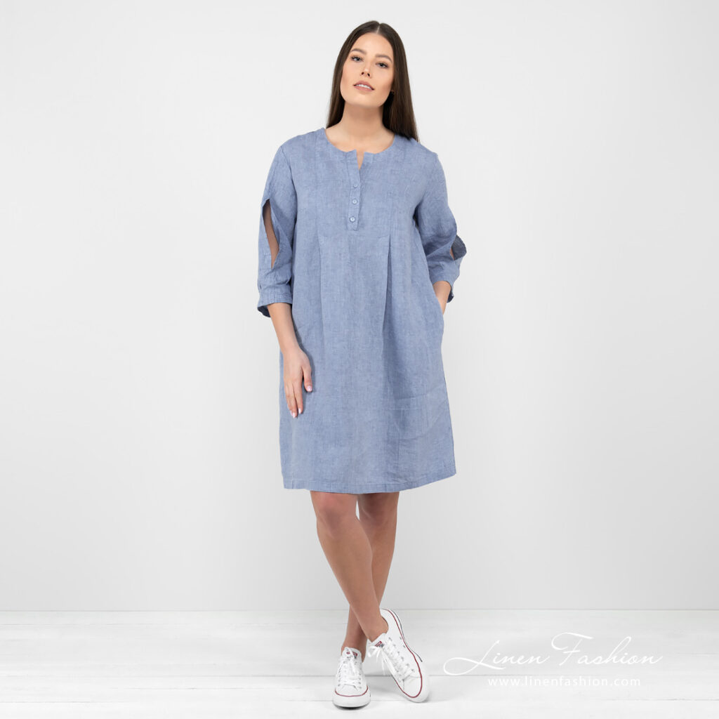 ADELAIDE Robe bleu clair 1 ADELAIDE Robe bleu clair