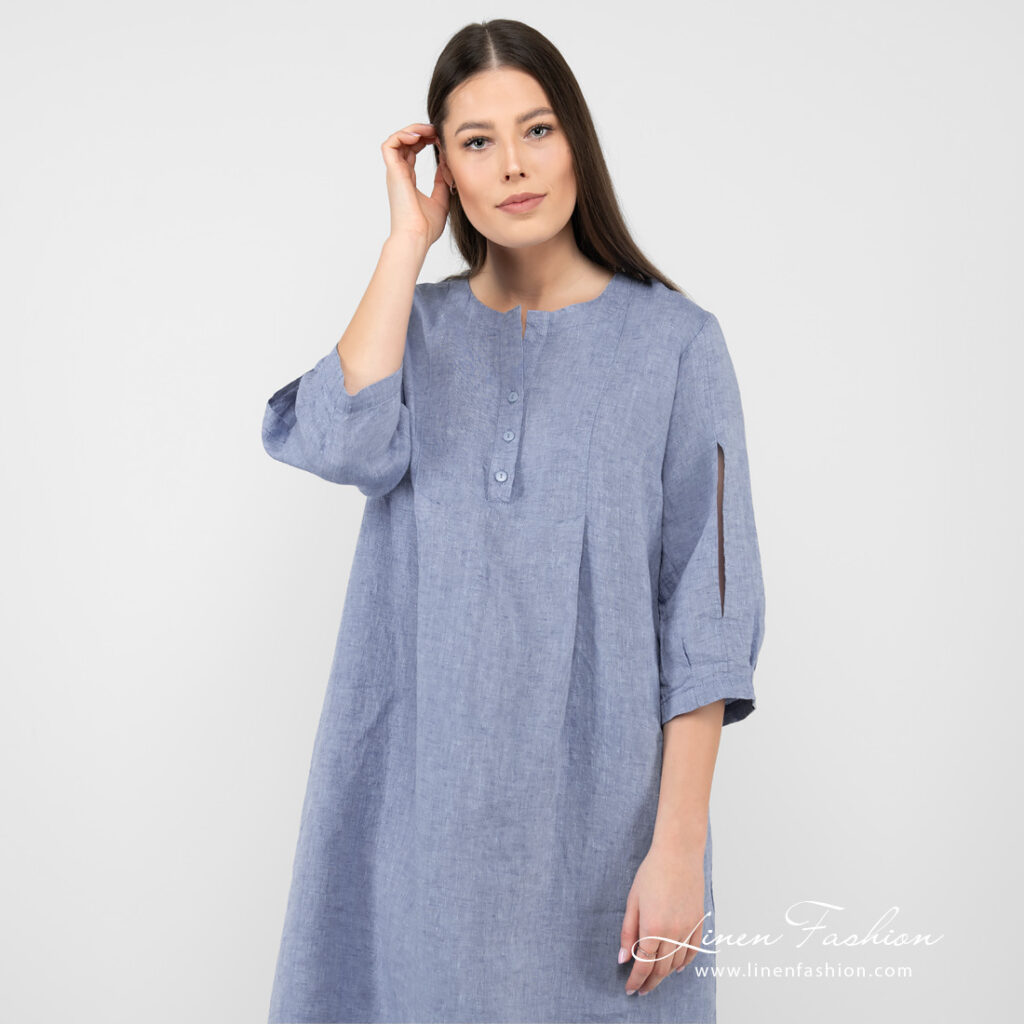 ADELAIDE Robe bleu clair 2 ADELAIDE Robe bleu clair – Image 2