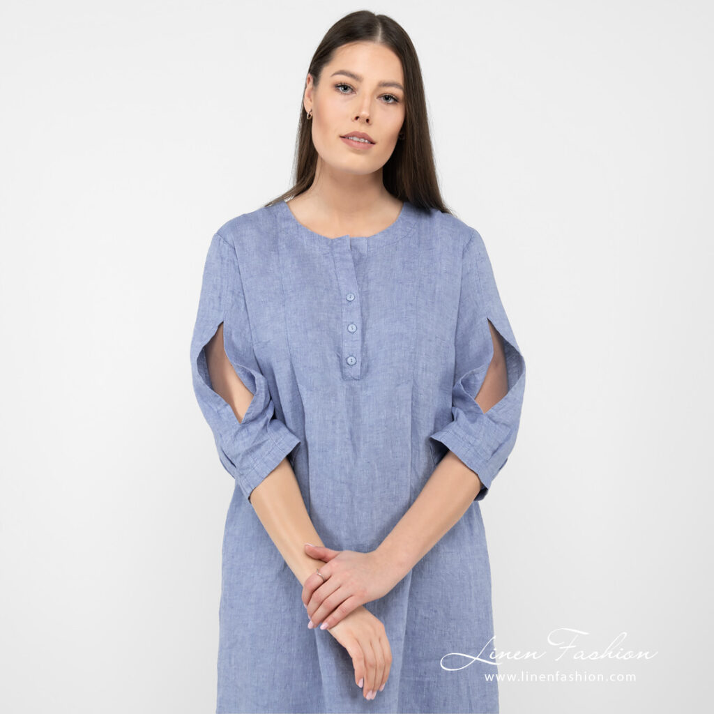 ADELAIDE Robe bleu clair 3 ADELAIDE Robe bleu clair – Image 3