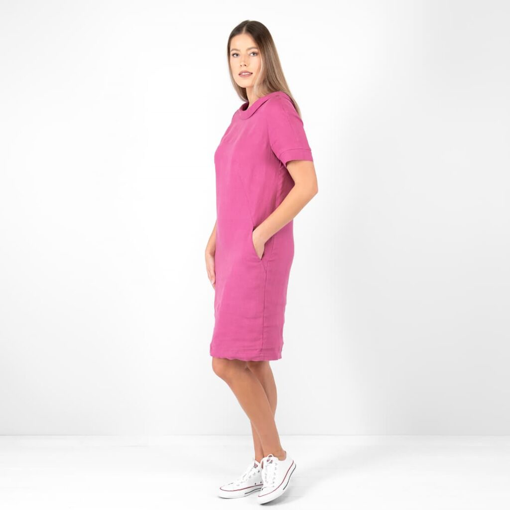 MATILDE Robe rose fuchsia 2 MATILDE Robe rose fuchsia – Image 2
